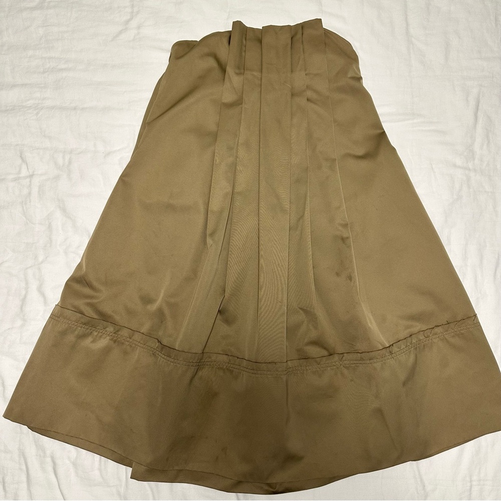 BCBGMaxAzria Strapless Dress in Tan